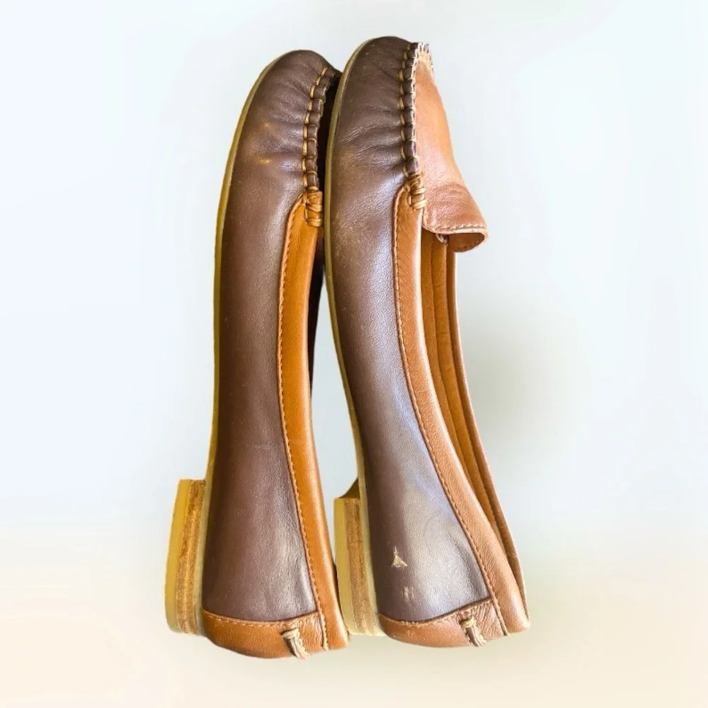 Lucky Brand Brown Leather Flats Size 9M - Picture 5 of 5